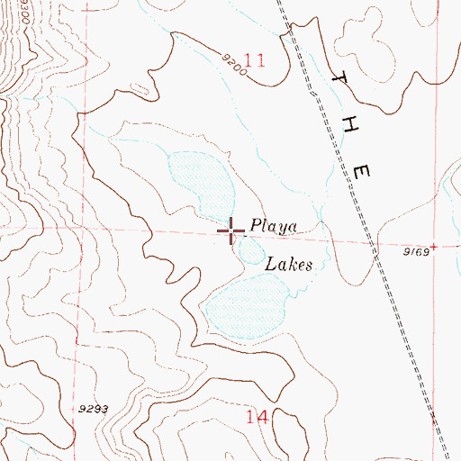 Topographic Map of Playa Lakes, CO