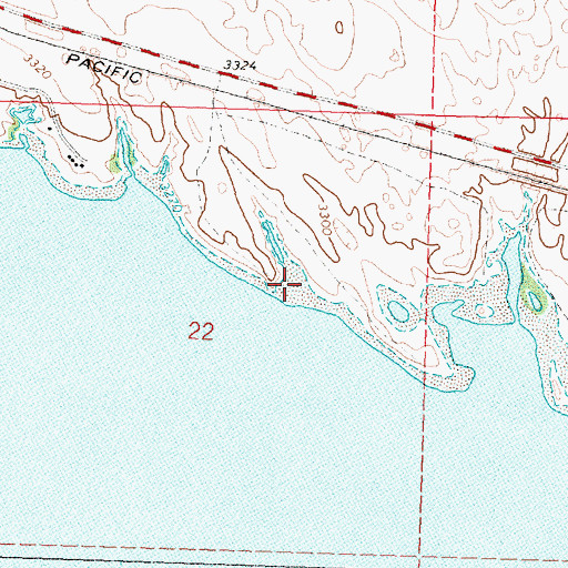 Topographic Map of Sandy Beach Campground, NE