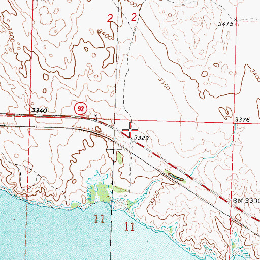 Topographic Map of Spring Park Campground, NE