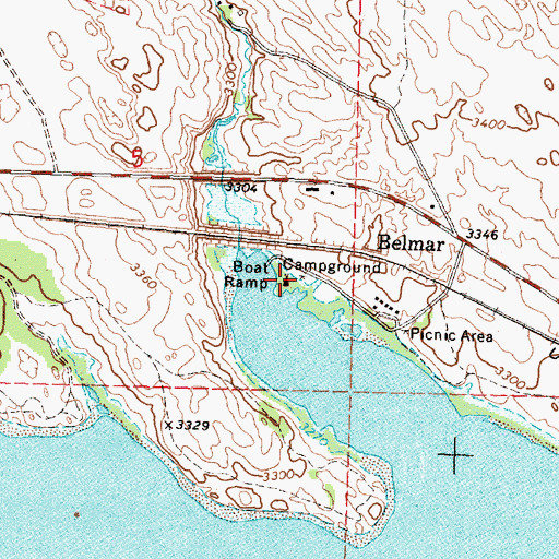 Topographic Map of Otter Creek Campground, NE