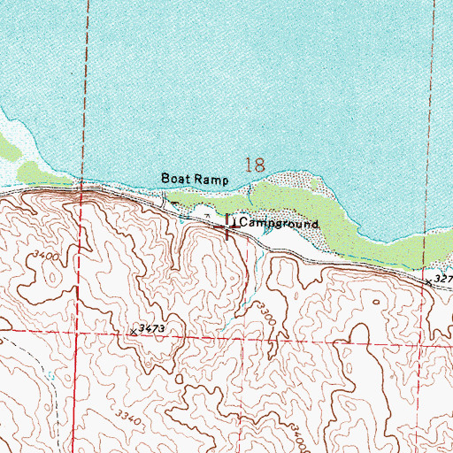 Topographic Map of Eagle Gulch Campground, NE
