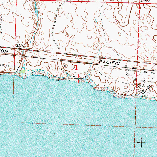 Topographic Map of Omaha Beach Campground, NE