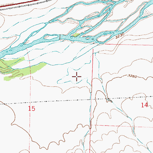 Topographic Map of Ogallala Rest Area - Eastbound, NE