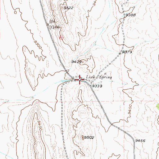 Topographic Map of Link Spring, CO