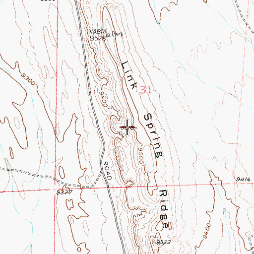 Topographic Map of Link Spring Ridge, CO