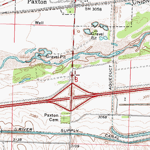 Topographic Map of Oles Lodge RV Park, NE