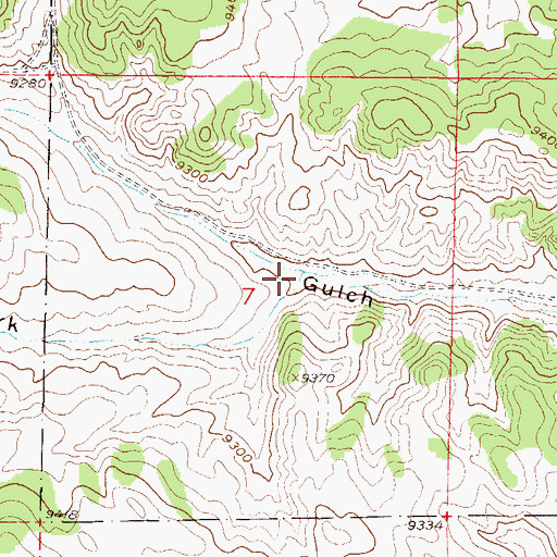 Topographic Map of West Fork Early Gulch, CO