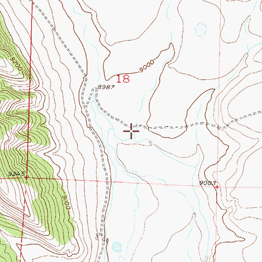 Topographic Map of Sevenmile Gulch, CO