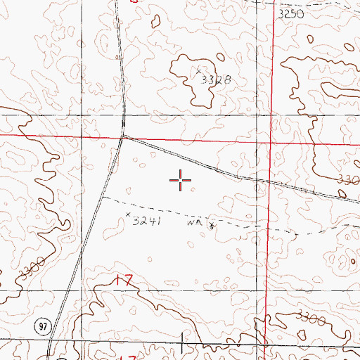 Topographic Map of Sandhills Golf Course, NE