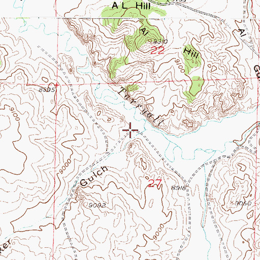 Topographic Map of Little Baker Gulch, CO