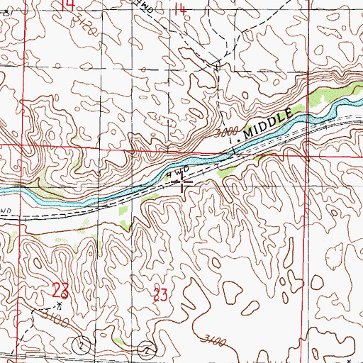 Topographic Map of West Seneca, NE
