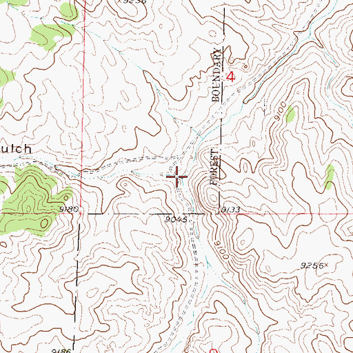 Topographic Map of Baker Gulch, CO
