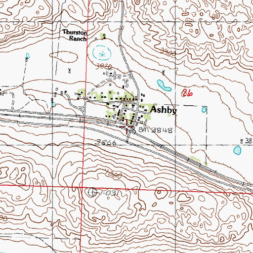 Topographic Map of Swede Valley Lutheran Church, NE