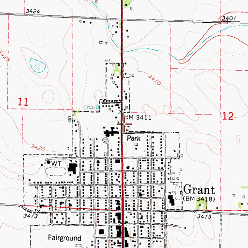 Topographic Map of Colglazier Medical Office, NE