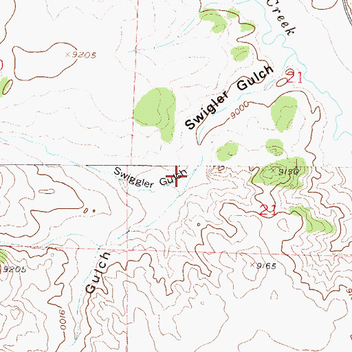 Topographic Map of Berkey Gulch, CO