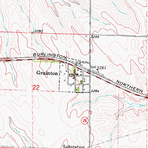 Topographic Map of Scoular Elevator, NE