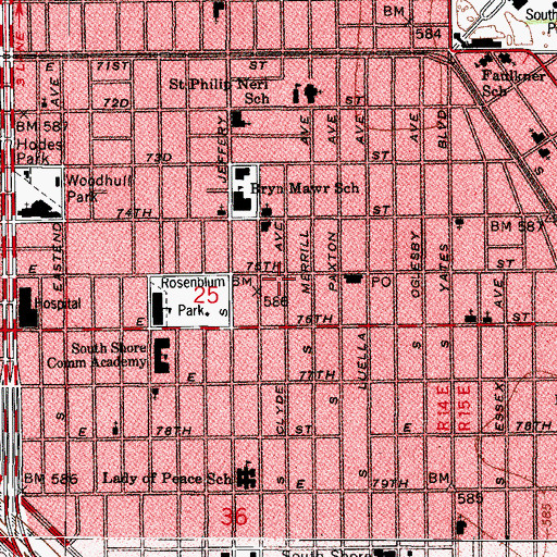 Topographic Map of Second Chance Tutoring, IL