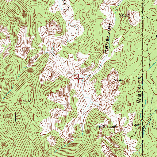 Topographic Map of Reservoir Gulch, CO