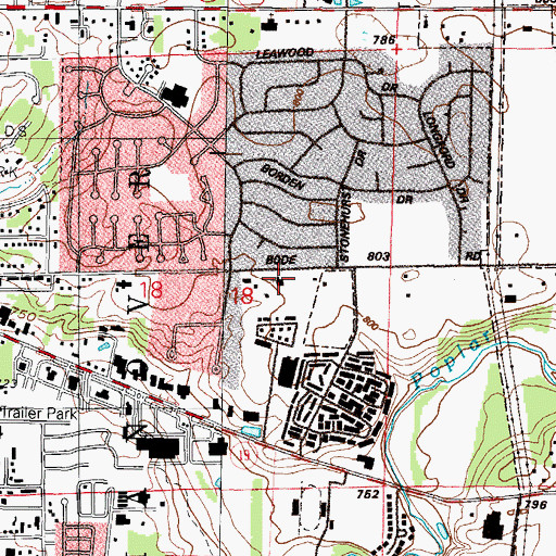 Topographic Map of Seventh Day Adventist Church, IL