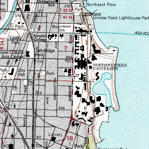 Topographic Map of Shakespeare Garden, IL