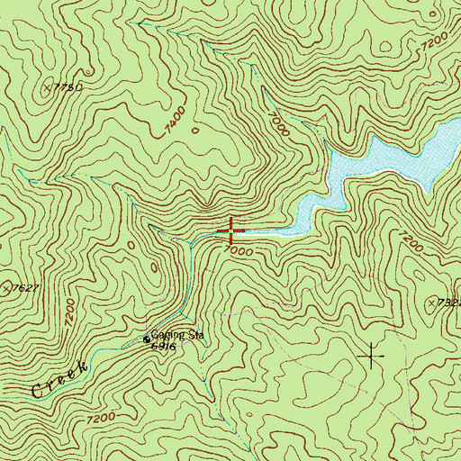 Topographic Map of Goose Creek, CO