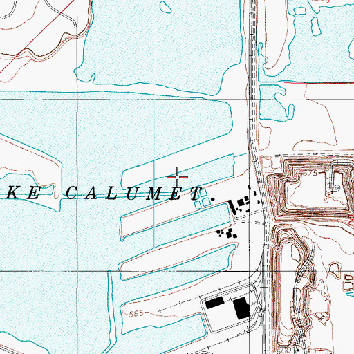 Topographic Map of Slip Number Eight, IL