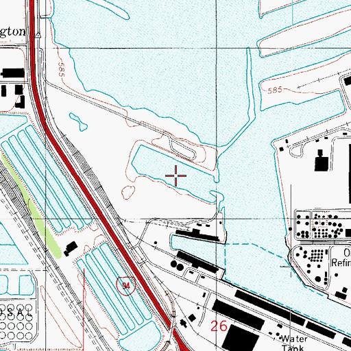 Topographic Map of Slip Number Three, IL