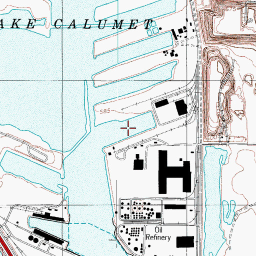 Topographic Map of Slip Number Two, IL