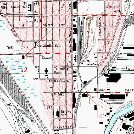 Topographic Map of South Spanish Congregation of Jehovahs Witnesses, IL