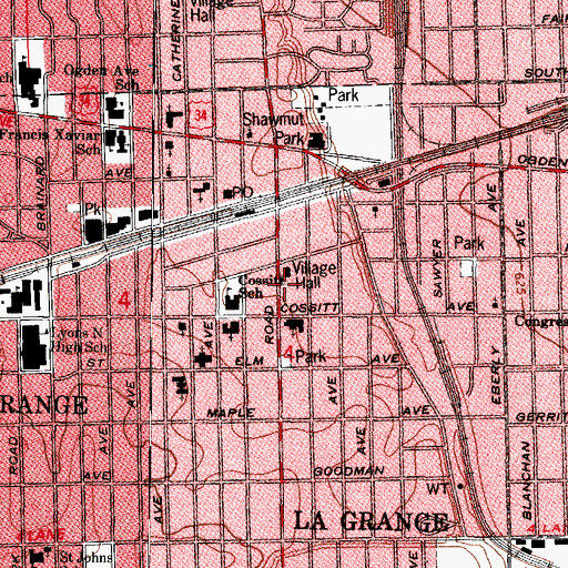 Topographic Map of Stan H Kaplan Education Center, IL