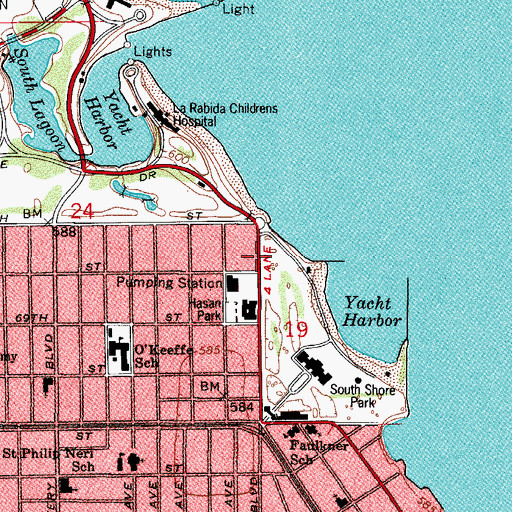 Topographic Map of Step School, IL