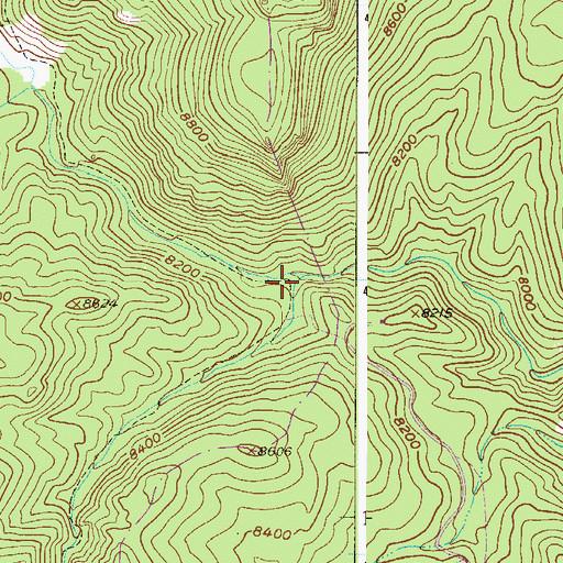 Topographic Map of Hankins Gulch, CO