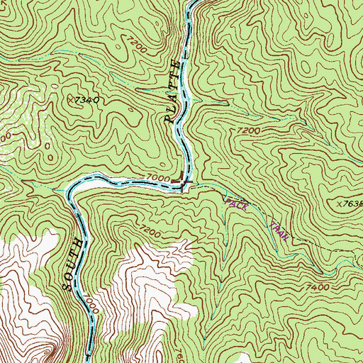 Topographic Map of Northrup Gulch, CO