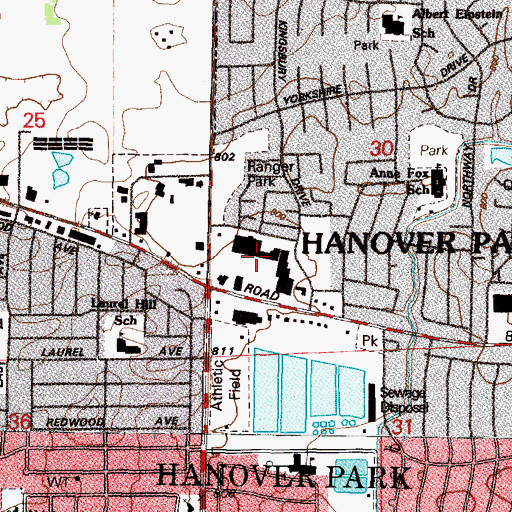Topographic Map of Tradewinds Shopping Center, IL