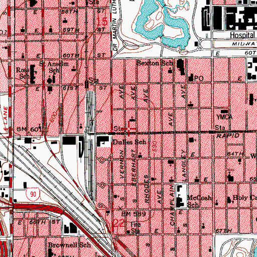 Topographic Map of True-Way Apostolic Faith Church, IL