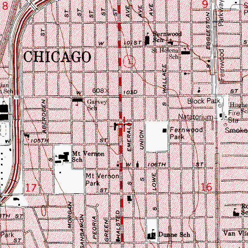 Topographic Map of The Way of Holiness Mission, IL