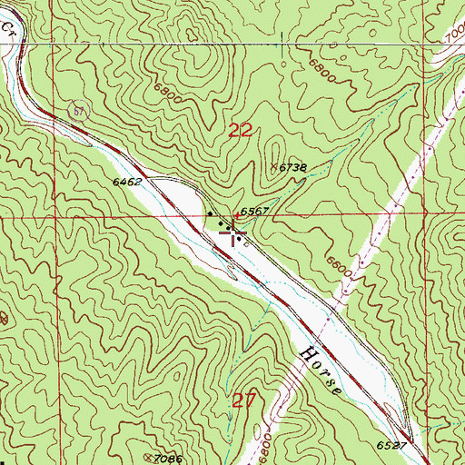 Topographic Map of Fletcher Ranch, CO