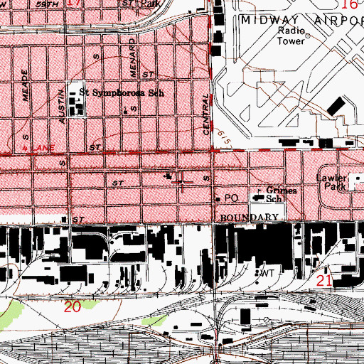 Topographic Map of Wesleyan Missionary Academy, IL
