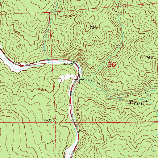 Topographic Map of Bridge Gulch, CO