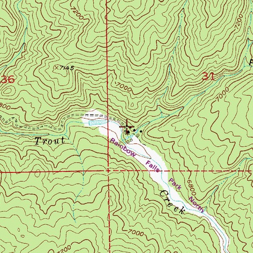 Topographic Map of Saddle String Ranch, CO
