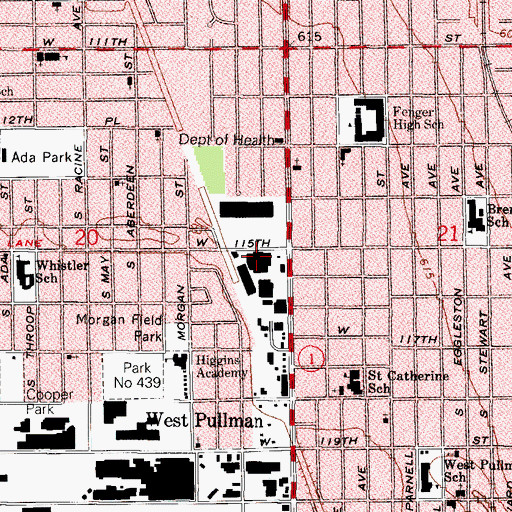 Topographic Map of Wilton Enterprises School, IL