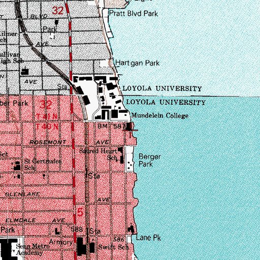 Topographic Map of Yellow House, IL