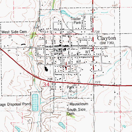 Topographic Map of Good Shepherd Lutheran Church, IL