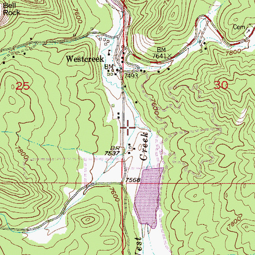 Topographic Map of Shrewsbury Gulch, CO
