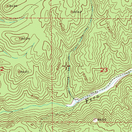 Topographic Map of South Manitou Park Trail, CO