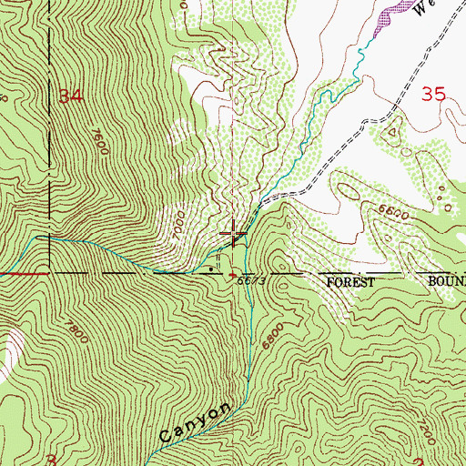 Topographic Map of Stark Creek, CO