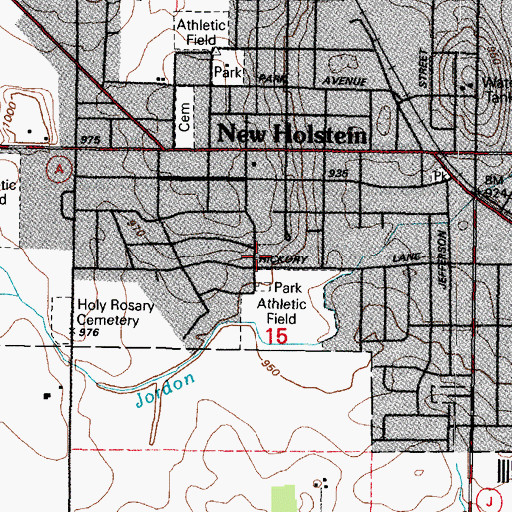 Topographic Map of Divine Savior Catholic School, WI