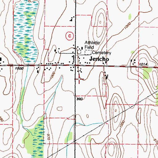 Topographic Map of Holy Trinity Catholic Church, WI