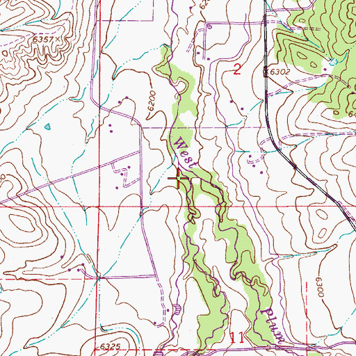 Topographic Map of Bear Creek, CO