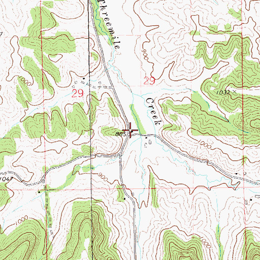 Topographic Map of Davis Valley School (historical), WI